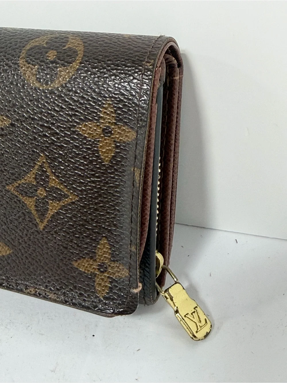 Louis Vuitton Monogram Canvas Long Wallet - Brown and Gold